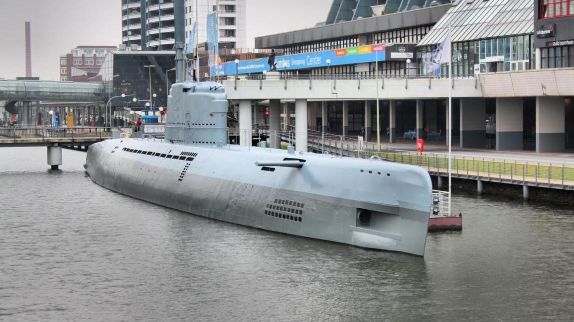 Rarität: letztes deutsches U-Boot des Typs ›XXI‹ von 1945.